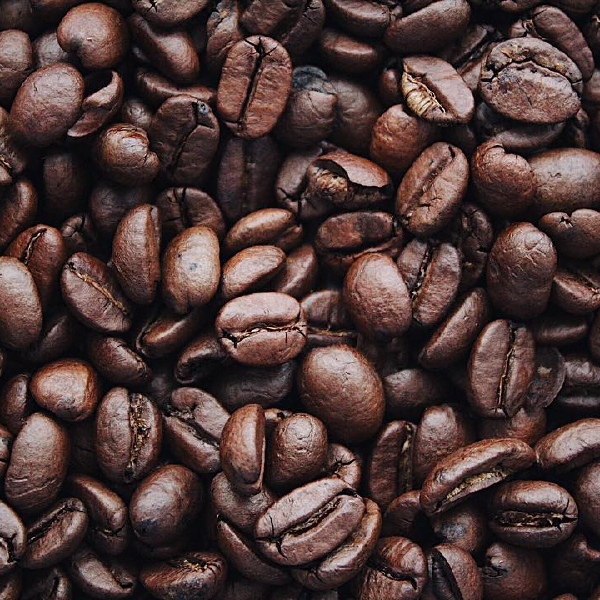 dark roasted coffee beans